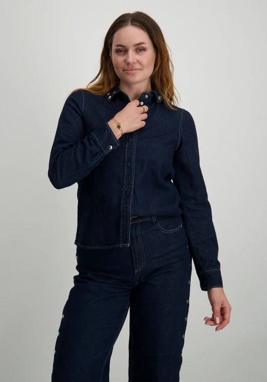 Vero moda VMHUSTON LS STUDS DNM SHIRT VIP 10323112
