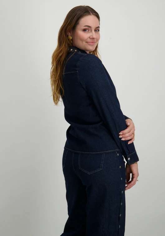 Vero moda VMHUSTON LS STUDS DNM SHIRT VIP 10323112