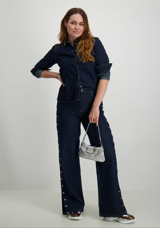 Vero moda VMHUSTON LS STUDS DNM SHIRT VIP 10323112