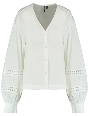 Vero moda VMJANNI TAPE LS V-NECK TOP WVN GA L 10331724