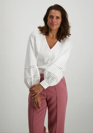 Vero moda VMJANNI TAPE LS V-NECK TOP WVN GA L 10331724