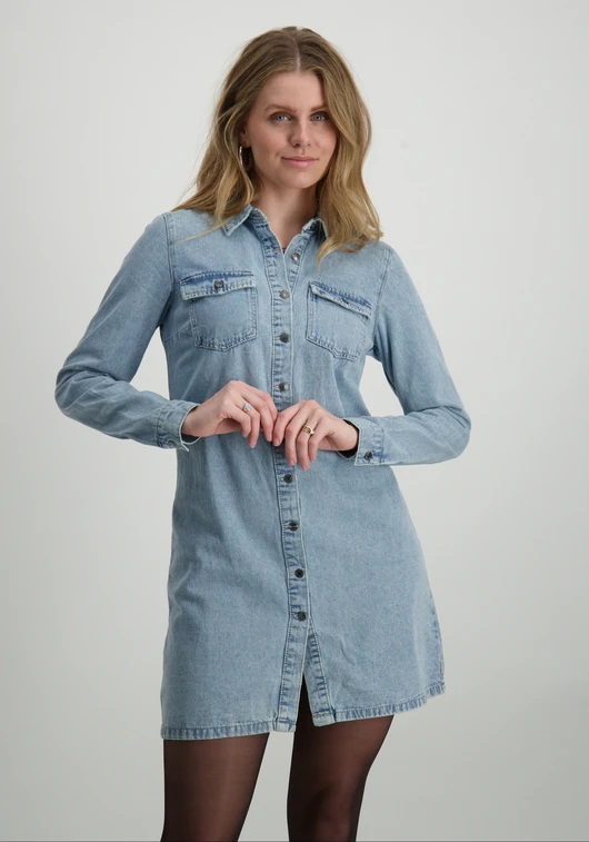 Vero moda VMJENNIE LS SHORT DENIM DRESS GA NO 10310968