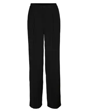 Vero moda VMEVA HR LOOSE PAPERBAG PANT NOOS K 10205932 zwart kopen bij The  Stone | Weite Hosen