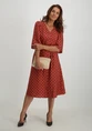 Vero moda VMJOSIE 3/4 CALF SHIRT DRESS WVN GA 10315153