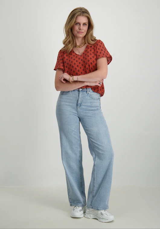 Vero moda VMJOSIE SS V-NECK TOP WVN GA 10322633