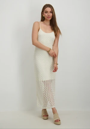 Vero moda VMKYLIE S/L V-NECK ANKLE DRESS WVN 10308005