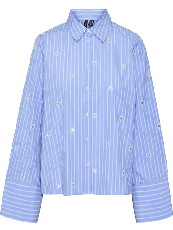 Vero moda VMLEILA LS LOOSE SHORT SHIRT WVN 10321872