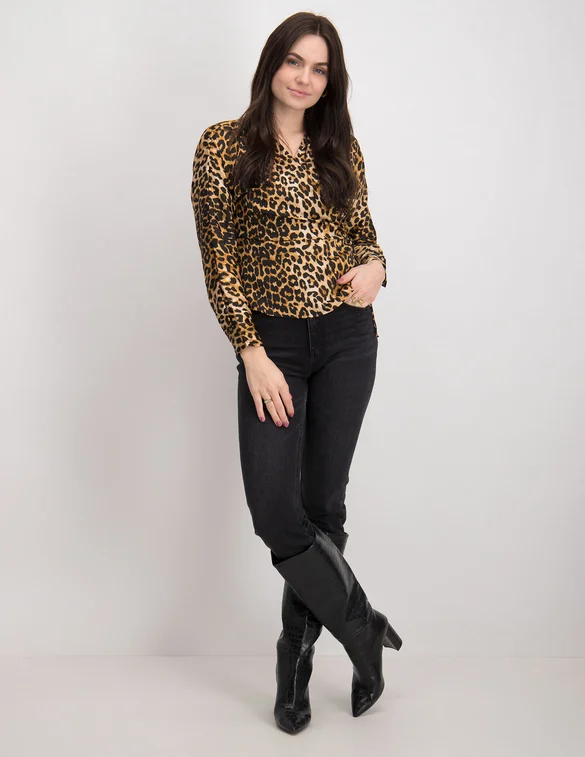 Vero moda VMLEORA L/S WRAP TOP SB2 GA 10267020