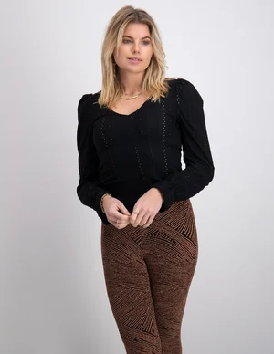 Vero moda VMLONDON L/S V-NECK FRILL DETAIL TO 10289925