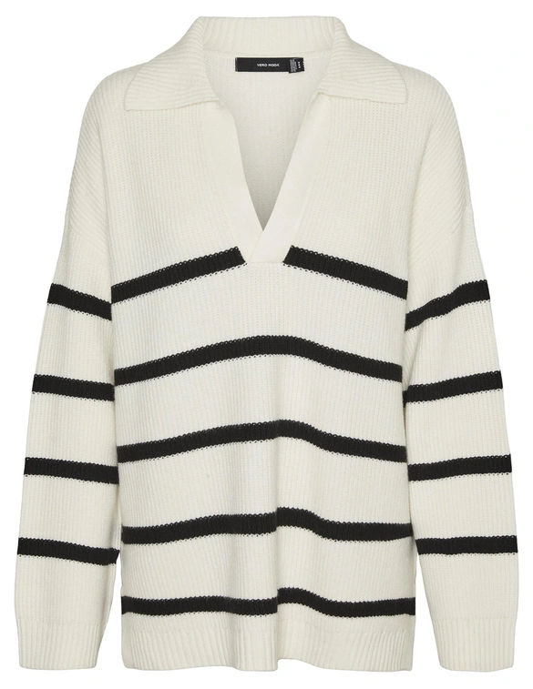 Vero moda VMLUNA LS V-NECK LONG PULLOVER GA B 10310847