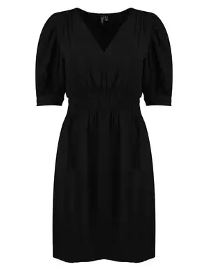 Vero moda VMLYLA 2/4 V-NECK SMOCK SHORT DRESS 10278040