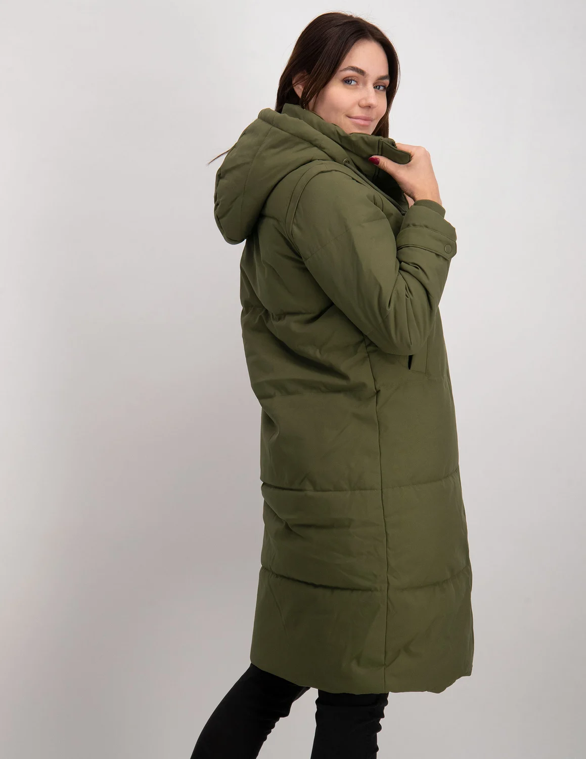 Vakantie het is nutteloos Gezichtsveld Vero moda VMMARGARET LONG JACKET GA 10251348 donker groen kopen bij The  Stone