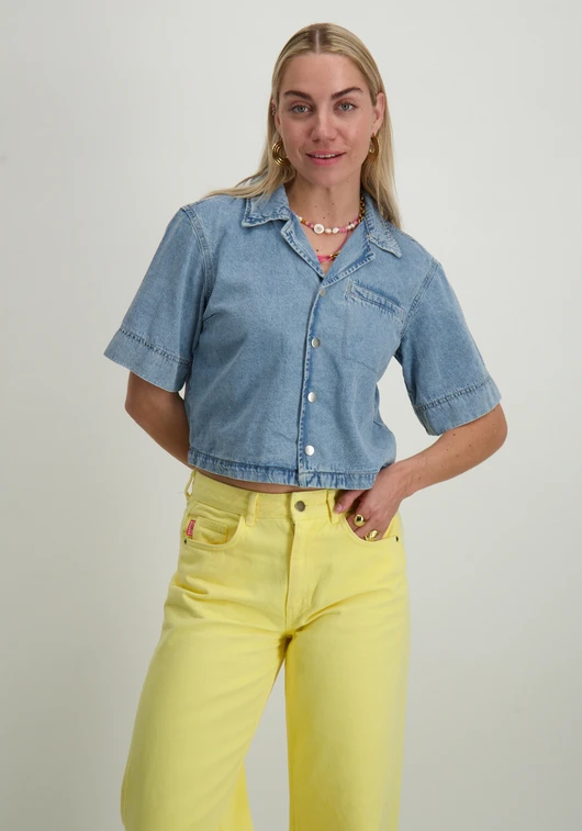 Vero moda VMMARY 2/4 V-NECK DNM SHIRT SI313 10328478