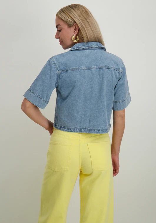 Vero moda VMMARY 2/4 V-NECK DNM SHIRT SI313 10328478