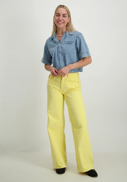 Vero moda VMMARY 2/4 V-NECK DNM SHIRT SI313 10328478