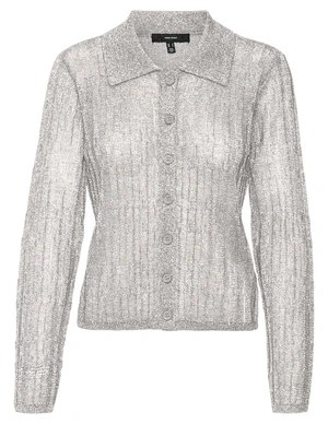 Vero moda VMMILES LS POLONECK SHORT CARDIGAN 10319097