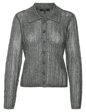 Vero moda VMMILES LS POLONECK SHORT CARDIGAN 10319097
