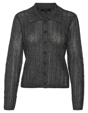 Vero moda VMMILES LS POLONECK SHORT CARDIGAN 10319097