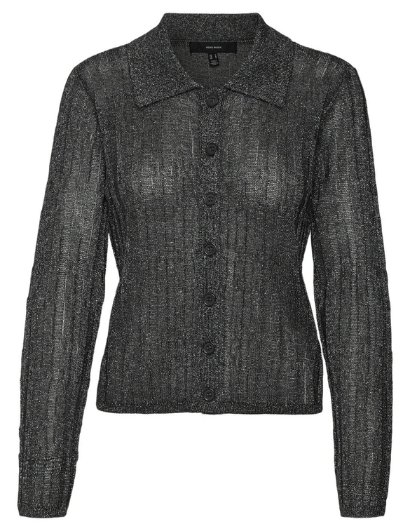 Vero moda VMMILES LS POLONECK SHORT CARDIGAN 10319097