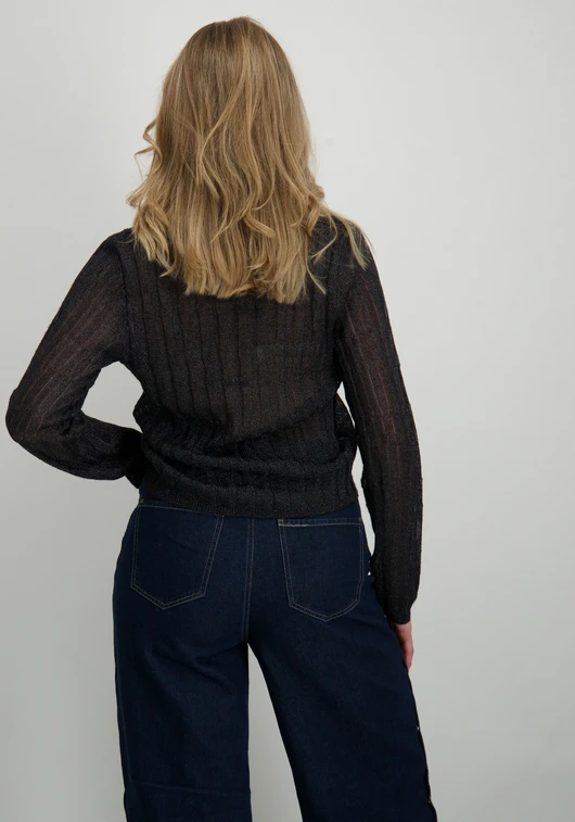 Vero moda VMMILES LS POLONECK SHORT CARDIGAN 10319097