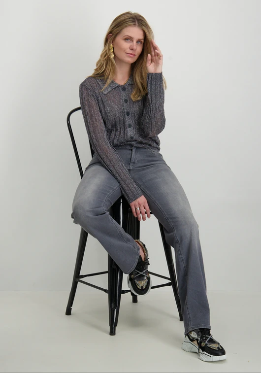 Vero moda VMMILES LS POLONECK SHORT CARDIGAN 10319097