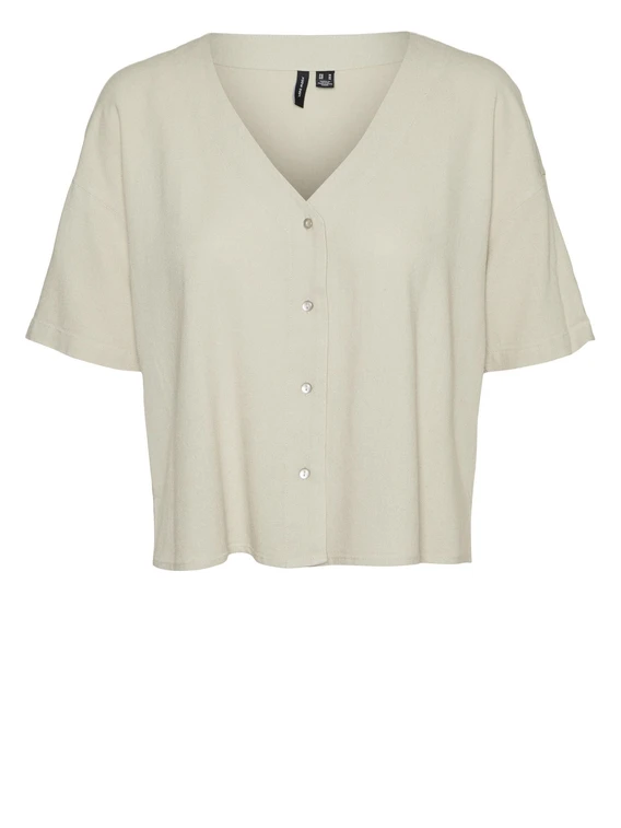 Vero moda VMMYMILO 2/4 V-NECK SHIRT WVN GA 10279696