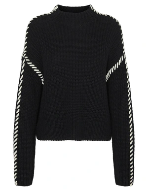 Vero moda VMNEWCREAM LS FUNNELNECK PULLOVER B 10313514