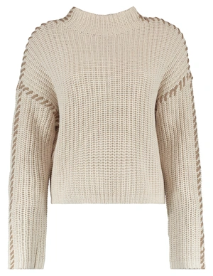Vero moda VMNEWCREAM LS FUNNELNECK PULLOVER B 10313514