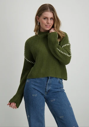 Vero moda VMNEWCREAM LS FUNNELNECK PULLOVER B 10313514