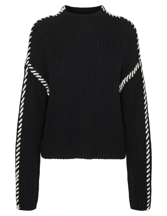 Vero moda VMNEWCREAM LS FUNNELNECK PULLOVER B 10313514