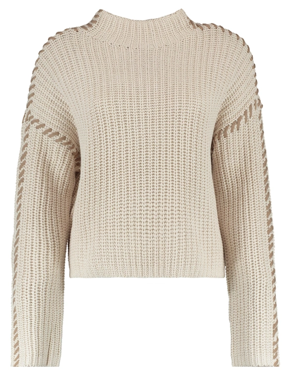 Vero moda VMNEWCREAM LS FUNNELNECK PULLOVER B 10313514