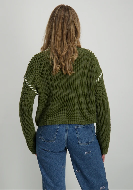 Vero moda VMNEWCREAM LS FUNNELNECK PULLOVER B 10313514