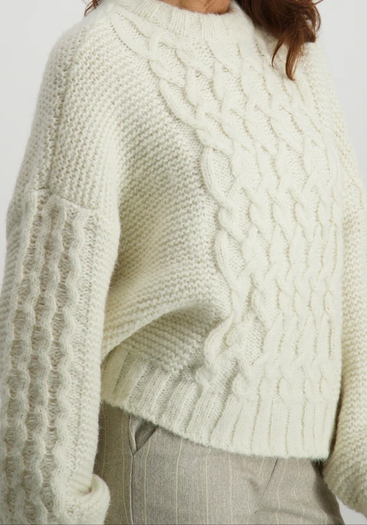 Vero moda VMNEWSVEA LS O-NECK OVERSIZE PULLOV 10314673