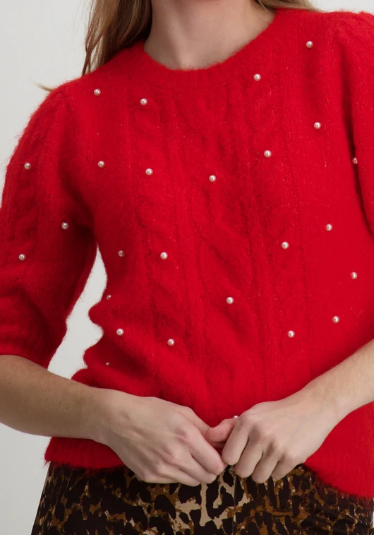 Vero moda VMNOVA SS PEARL PUFF PULLOVER VIP 10327155