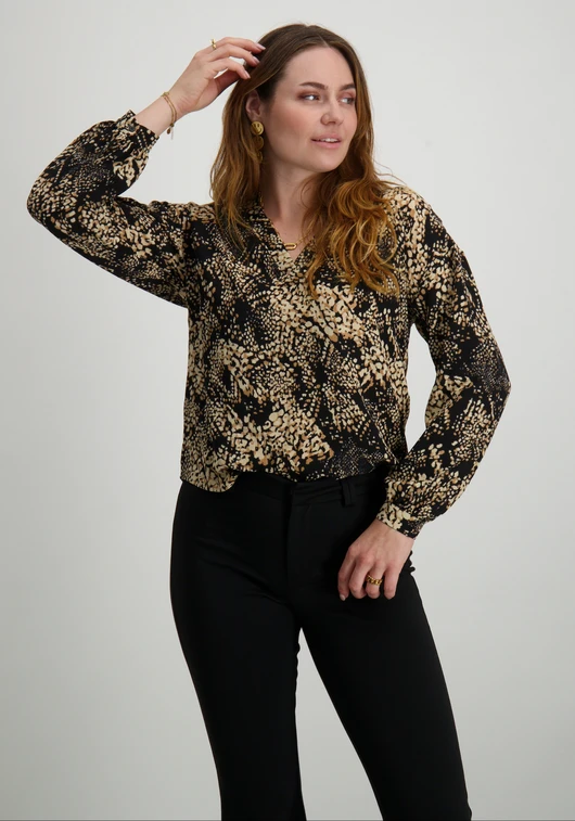 Vero moda VMOFREYA L/S V-NECK TOP WVN BTQ GA 10316566