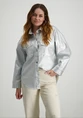 Vero moda VMRIVA LS OVERSIZED SILVER SHIRT VI 10323327