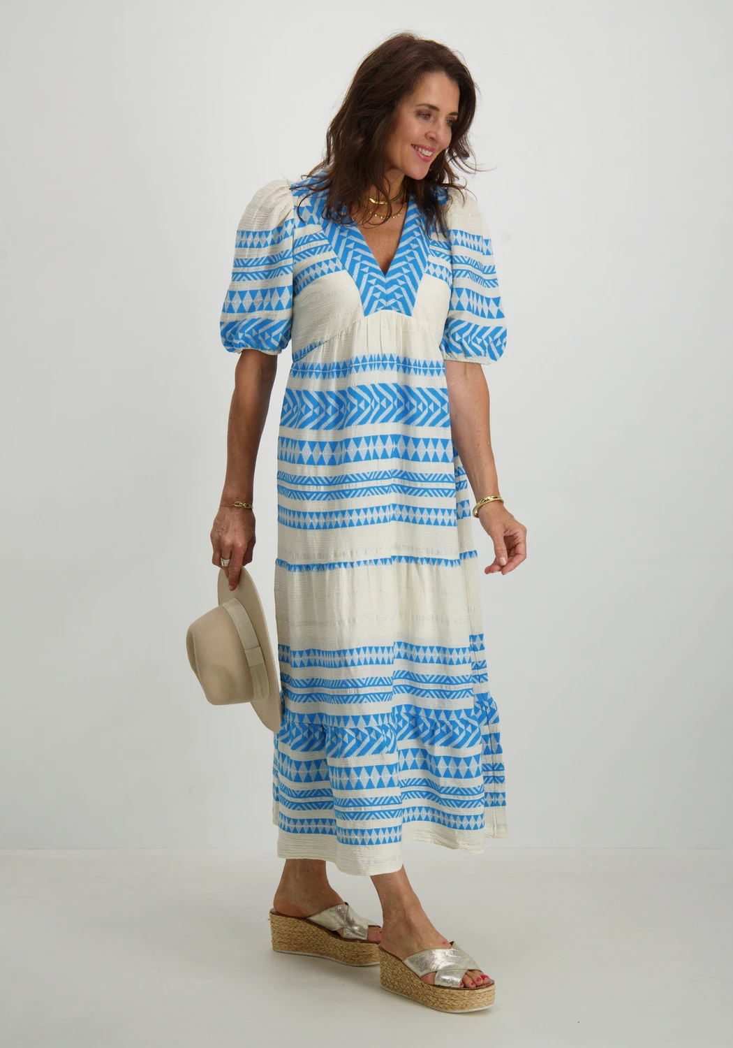 Vero moda maxi jurk groen hotsell