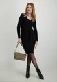 Vero moda VMSABA RIB LS V-NECK BELT DRESS GA 10309320