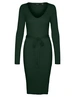 Vero moda VMSABA RIB LS V-NECK BELT DRESS GA 10309320