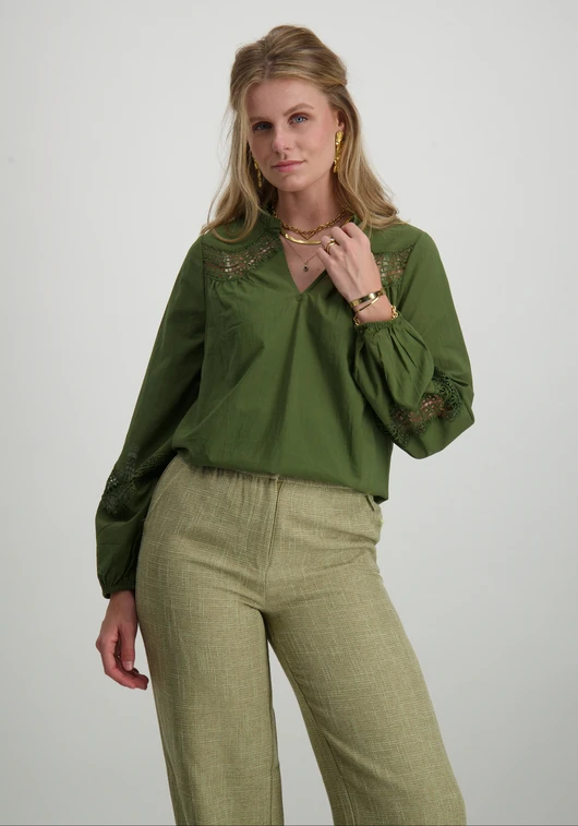 Vero moda VMTEA INSERT LS TOP WVN 10311123