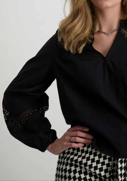 Vero moda VMTEA INSERT LS TOP WVN 10311123