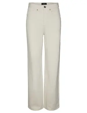 Vero moda VMTESSA HR WIDE JEANS ECRU GA 10287303