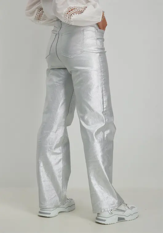 Vero moda VMTESSA HR WIDE SILVER JEANS VIP 10323332
