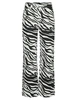 Vero moda VMTESSA HR WIDE ZEBRA JEANS BLACK-W 10328814