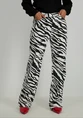 Vero moda VMTESSA HR WIDE ZEBRA JEANS BLACK-W 10328814
