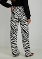 Vero moda VMTESSA HR WIDE ZEBRA JEANS BLACK-W 10328814