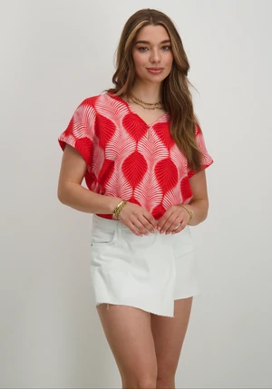 Vero moda VMTULA OLGA SS WIDE TOP WVN GA 10308984