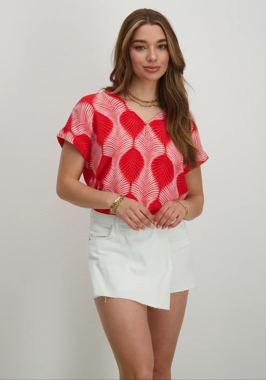 Vero moda VMTULA OLGA SS WIDE TOP WVN GA 10308984