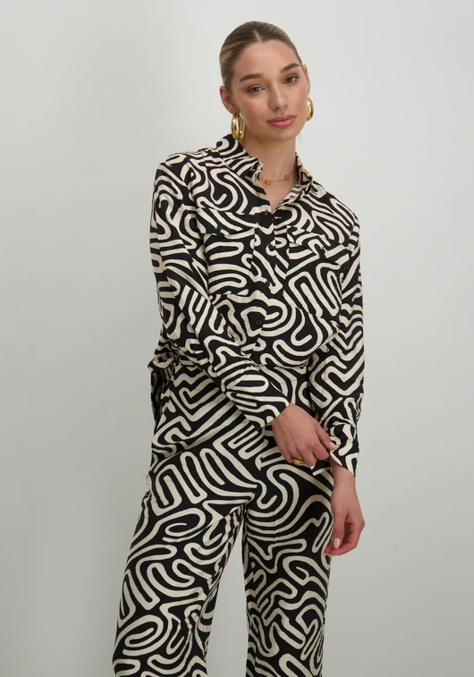 Vero moda VMVIGDIS L/S SHIRT WVN BTQ GA 10323265
