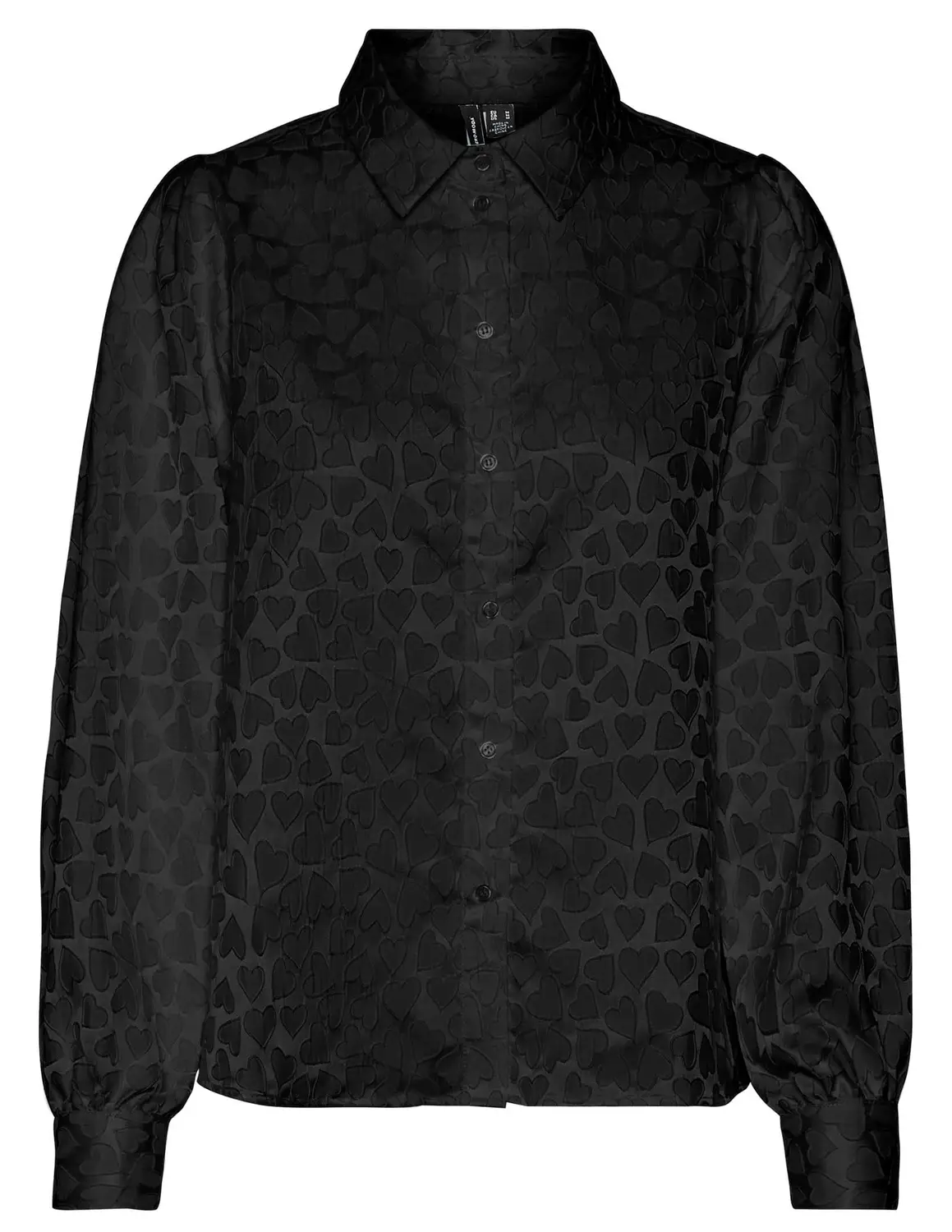 Vero moda VMVIGO LS SHIRT WVN 10298927 zwart kopen bij The Stone